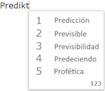 word prediction tool example